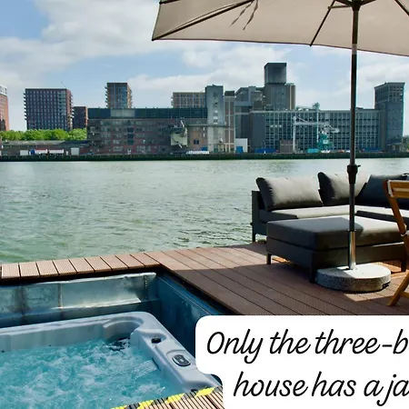 Wikkelboats At Floating Rijnhaven Dom wakacyjny Rotterdam